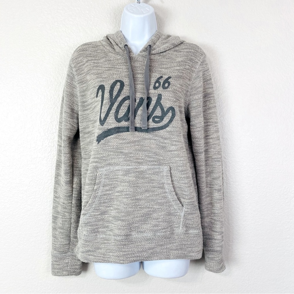 Vans French Terry Logo Long Sleeve Hoodie Size M